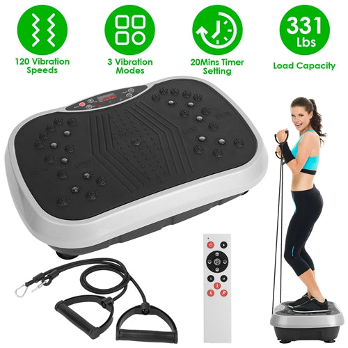 VibeFit Pro: Whole Body Vibration Platform with Resistance Bands & Remote