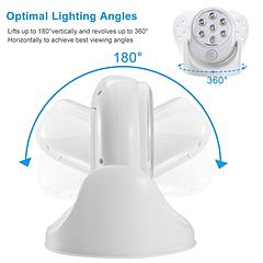 360° Wireless Motion Sensor LED Light – Auto Night Spotlight for Stairs, Closet & Bathroom (23ft Smart Detection, Battery Powered)