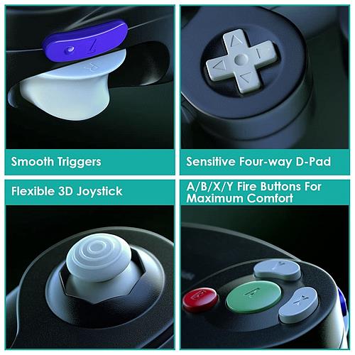ShockPro Wired Gamepad – Compatible with Nintendo GameCube & Wii