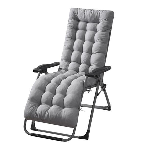 67x22in Chaise Lounger Cushion – Comfortable Recliner Rocking Chair Sofa Mat – Deck Chair Cushion for Outdoor & Indoor Relaxation