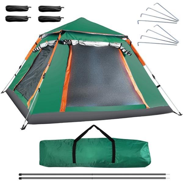 4-5 Person Camping Tent – Waterproof Outdoor Tent with 2 Mosquito Net Windows & Carrying Bag for Hiking, Climbing & Fishing