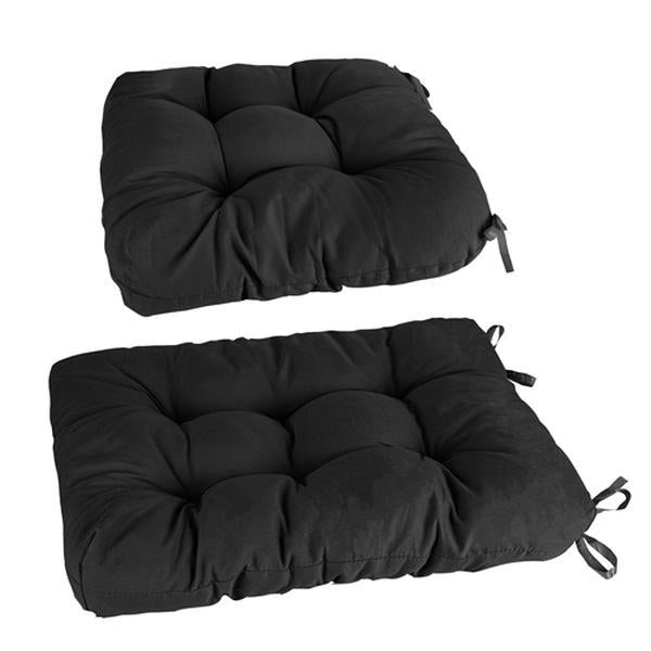 Rocking Chair Cushion Set – 2-Piece Back and Seat Cushions with Non-Slip Ties, Polyester Fiber Filling, Comfortable for Indoor, Home, Office, and Car