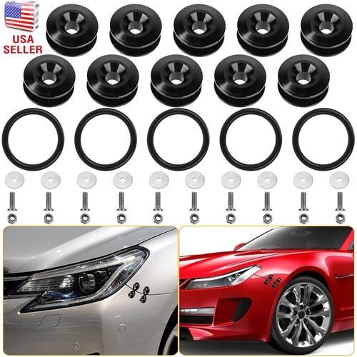 5-Piece Car Quick Release Bumper Fastener Kit – Front & Rear Bumper Holders, Trunk, Fender, Hatch Lids