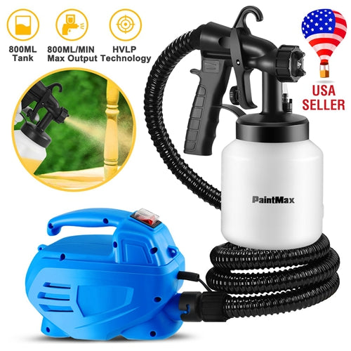650W HVLP Paint Sprayer – 800ML High-Capacity, 3 Spray Patterns, Detachable Design