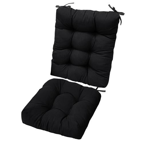 2Pcs Rocking Chair Cushions Set – Upper & Lower Back Seat Cushions with Non-Slip Ties – Soft Polyester Fiber Filling for Ultimate Comfort – Perfect for Indoor, Home, Office, and Car Use