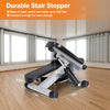 Mini Fitness Stepper with Resistance Bands and LCD Monitor - Compact, Quiet, and Durable Stair Stepper for Full-Body Workouts