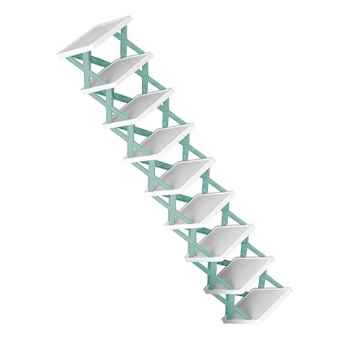 9-Tier Narrow Entryway Shoe Rack – Space-Saving Vertical Shoe Organizer for Closet, Hallway, and Entryway – Free-Standing Plastic Storage Shelf Lightweight Multicolor