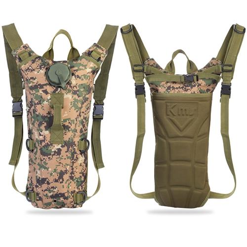 Tactical Hydration Pack with 2L Water Bladder, Lightweight Water Backpack with Adjustable Straps for Hiking, Cycling, Climbing, Running, and Outdoor Sports
