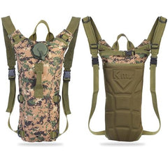 Tactical Hydration Pack with 2L Water Bladder, Lightweight Water Backpack with Adjustable Straps for Hiking, Cycling, Climbing, Running, and Outdoor Sports