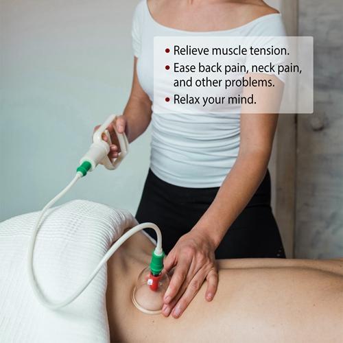 32-Piece Chinese Cupping Therapy Set - Body Vacuum Suction Kit for Acupoint & Deep Tissue Massage Comfort Cosmetic