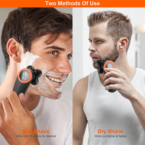 iMountek 4D Electric Shaver for Men – 5 Floating Head Rotary Razor, IPX7 Waterproof Wet & Dry, Rechargeable Beard Trimmer