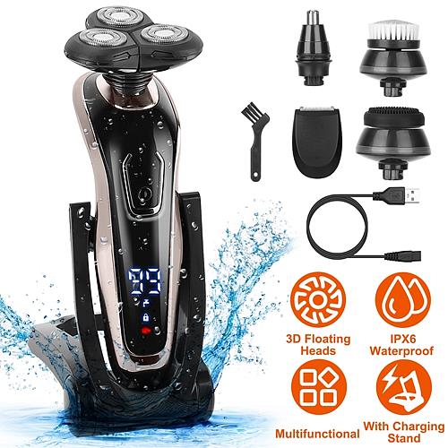 5-in-1 Electric Shaver & Grooming Kit – Waterproof, Cordless, Rechargeable