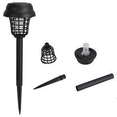 4-Pack Solar Mosquito Zapper Torch – Outdoor Waterproof Bug Killer with UV & White Light for Yard, Garden, Farm & Patio