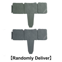 20 PCS Decorative Cobbled Stone Effect Garden Edging – Durable Plastic Lawn Border