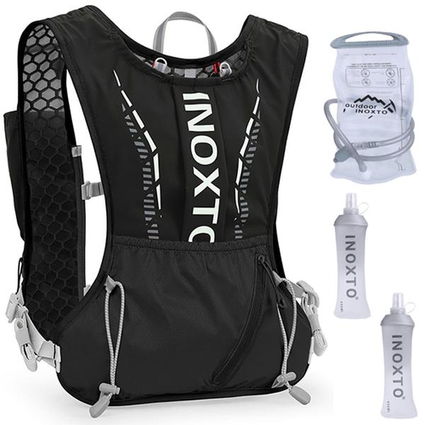 Sport Hydration Vest Running Backpack with 15oz-50oz Water Bladder, Adjustable Straps, and Storage Bag for Trail Running, Marathon, Race, and Hiking