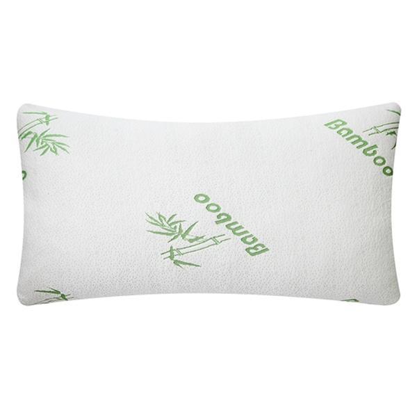 Bamboo Shredded Memory Foam Pillow – Hypoallergenic Bed Pillow for Head & Neck Support with Washable Cover