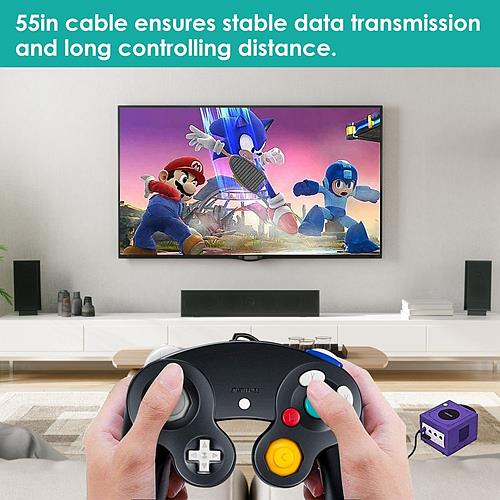 ShockPro Wired Gamepad – Compatible with Nintendo GameCube & Wii