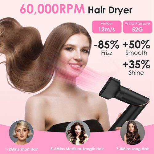 5-in-1 Hot Air Styler Set – Hair Dryer, Straightener, Curler & Volumizer with Auto Wrap, 3 Heat Settings, ALCI Plug & Accessories