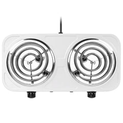 2000W Dual Coil Electric Hot Plate – Portable Countertop Stove with 5-Level Temperature Control & Non-Slip Feet – Ideal for RV, Dorm, or Kitchen Use