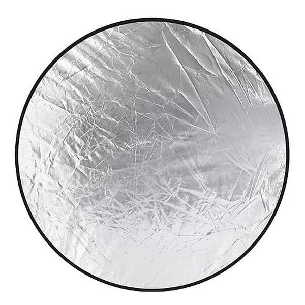 22.8In 5-in-1 Collapsible Photography Light Reflector Disc with Storage Bag - Translucent, Silver, Gold, White, Black Light Diffuser & Reflector Durable Steel