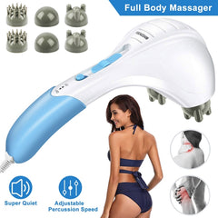Electric Handheld Percussion Massager – Double Head Vibrating Full Body Relaxation