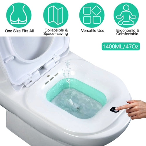 iMountek Foldable Portable Wash Basin – 1400ml / 47oz for Travel & Outdoor Use