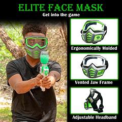 Gel Blaster Glow-in-the-Dark Elite Full Face Tactical Mask with Detachable Goggles & Adjustable Headband