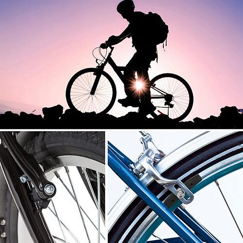 5 Pairs V-Brake Pads Set – 70mm Road & Mountain Bike Brake Blocks with Hex Nuts & Spacers – Non-Slip Bicycle Caliper Brakes
