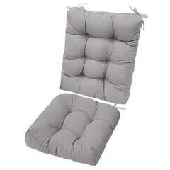 2Pcs Rocking Chair Cushions Set – Upper & Lower Back Seat Cushions with Non-Slip Ties – Soft Polyester Fiber Filling for Ultimate Comfort – Perfect for Indoor, Home, Office, and Car Use