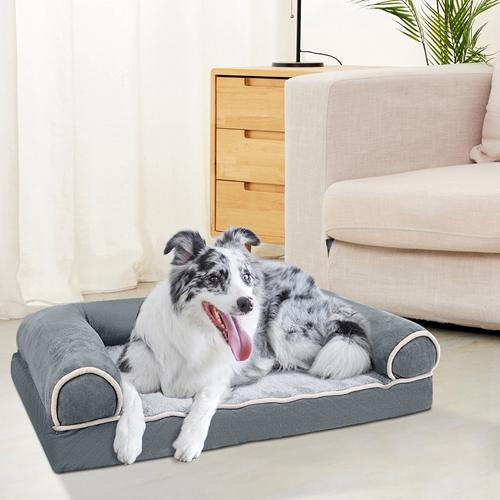 Deluxe XL Dog Sofa Bed – Washable Orthopedic Pet Couch with Removable Cover for Medium & Large Dogs