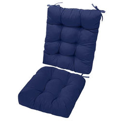 2Pcs Rocking Chair Cushions Set – Upper & Lower Back Seat Cushions with Non-Slip Ties – Soft Polyester Fiber Filling for Ultimate Comfort – Perfect for Indoor, Home, Office, and Car Use