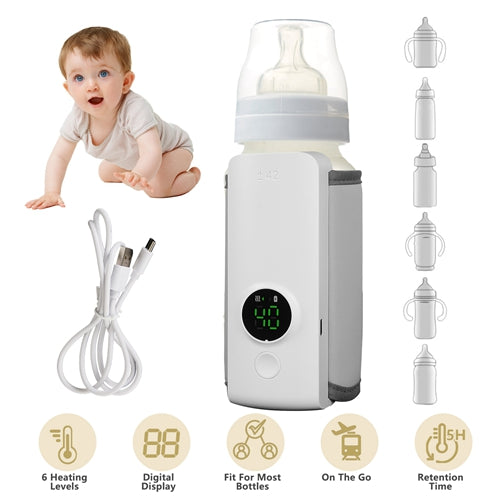 Portable USB Bottle Warmer for Baby Milk & Formula