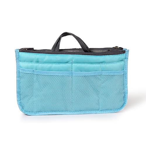 Women’s Travel Handbag Organizer Insert – Makeup Bags, Toiletry Purse Liner with Hand Strap