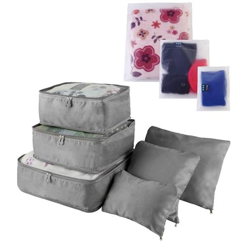 9Pcs Clothes Storage Bags – Water-Resistant Travel Luggage Organizer, Clothing Packing Cubes for Blouse, Hosiery, Stockings & Underwear