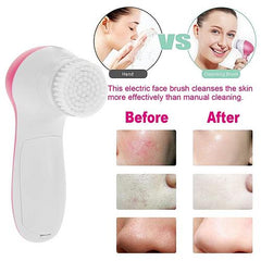 Deep Clean 5-in-1 Waterproof Facial Brush – Gentle Exfoliation & Blackhead Remover Set