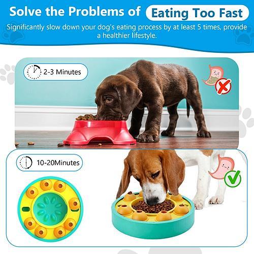 Interactive Dog Puzzle Feeder – Slow Feeding Treat Toy for Mental Stimulation & IQ Training