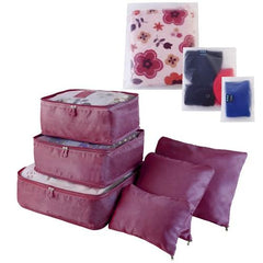 9Pcs Clothes Storage Bags – Water-Resistant Travel Luggage Organizer, Clothing Packing Cubes for Blouse, Hosiery, Stockings & Underwear