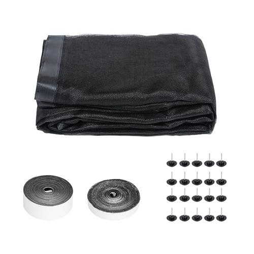8x7FT Magnetic Garage Door Screen – Heavy-Duty Fiberglass Mesh with Magnetic Closure & Buckle Straps for Single-Car Garages