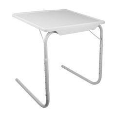 Foldable Tray Table – Portable Adjustable Sofa TV Tray with 6 Heights & 3 Angles for Laptop, Eating, Coffee, & More