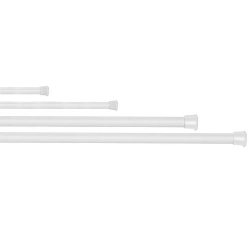 Adjustable Tension Curtain Rod – Spring Loaded Heavy-Duty Steel Pole, 90cm for Bathroom, Kitchen, Wardrobe, Balcony