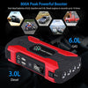 Powerful 800A Car Jump Starter, 28000mAh – 12V Battery Charger for Up to 6.0L Gas or 3.0L Diesel Engines with LCD Screen & 4 Modes LED Flashlight