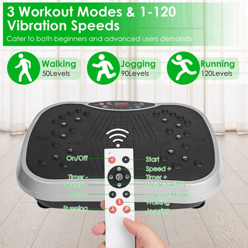VibeFit Pro: Whole Body Vibration Platform with Resistance Bands & Remote