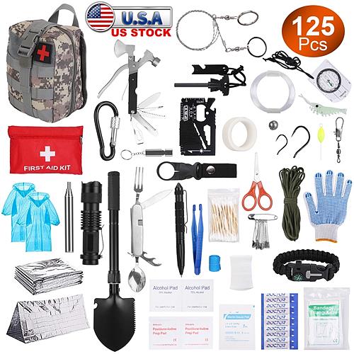125-in-1 Professional Survival & First Aid Kit – Ultimate Outdoor Emergency Gear