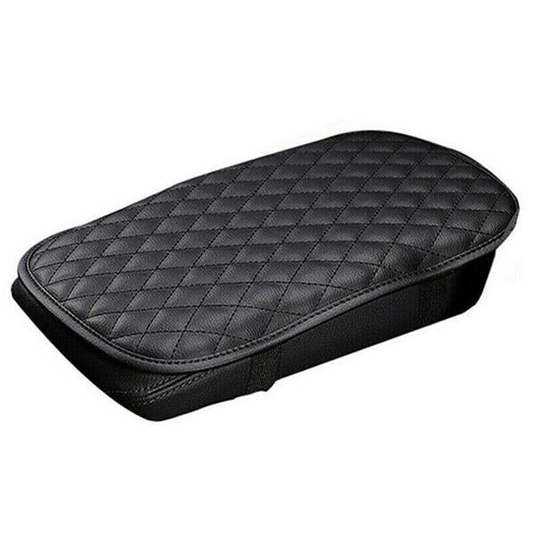 Car Armrest Pad Cover PU Leather Auto Center Console Seat Box Cover Protector Car Accessories Armrest Cushion Pad Fit For Vehicle SUV Truck Car