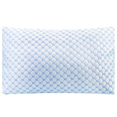 Cooling Memory Foam Pillow – Ventilated Soft Bed Pillow with Gel-Infused Cooling Foam, Heat & Moisture Reducing Cooling Fiber, Breathable & Machine Washable – Queen Size