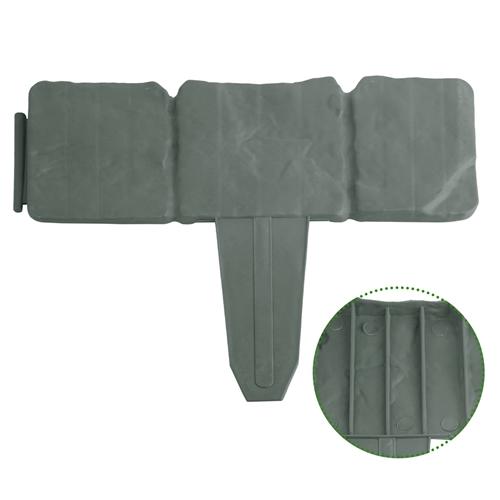20 PCS Decorative Cobbled Stone Effect Garden Edging – Durable Plastic Lawn Border