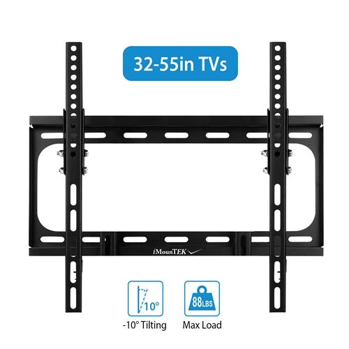 Universal TV Wall Mount Bracket for 32-55” TVs – Tilt Dual Arm, Max VESA 400x400mm