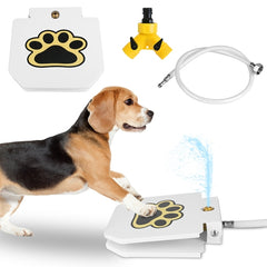 iMountek PawPress Outdoor Dog Water Fountain – Interactive Step-On Fresh Water Dispenser for Dogs