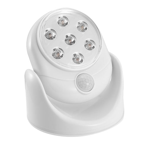 360° Wireless Motion Sensor LED Light – Auto Night Spotlight for Stairs, Closet & Bathroom (23ft Smart Detection, Battery Powered)