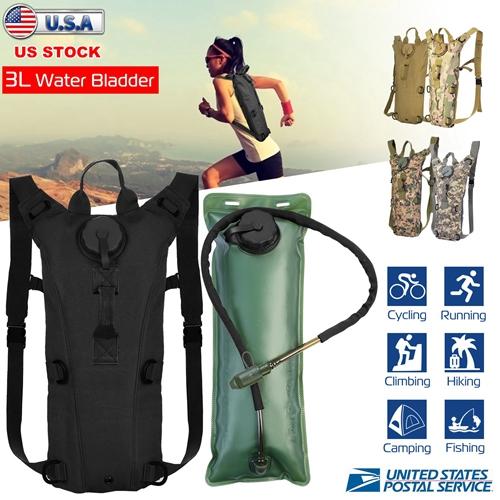 Tactical Hydration Pack – 3L Water Bladder Adjustable Backpack for Hiking, Cycling, Climbing & Running